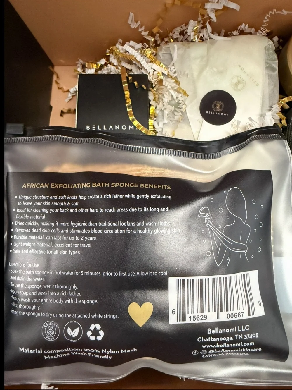 African Soap, Sponge Oil, hair and skin care Set